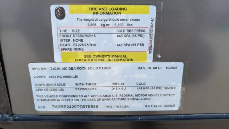 new Cargo (Enclosed) Trailers Rock Solid Cargo  for sale, in Clearwater, MN Thumbnail 14