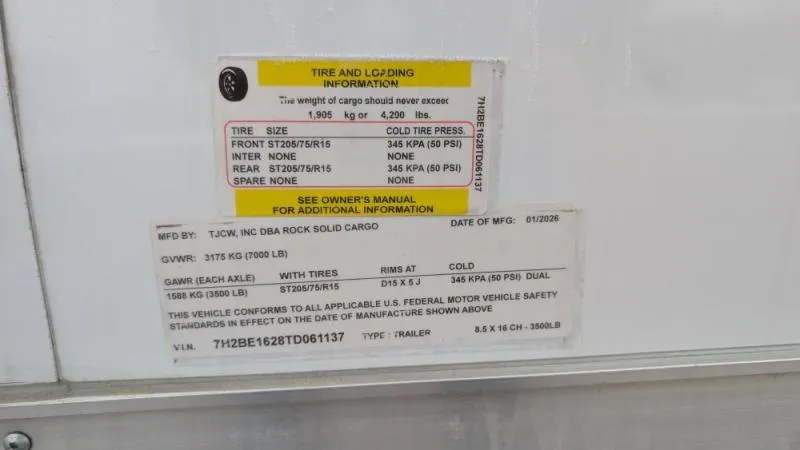 new Cargo (Enclosed) Trailers Rock Solid Cargo  for sale, in Clearwater, MN Thumbnail 11