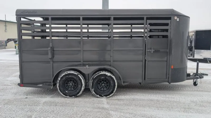 2026 Delta Trailers 6 X 16 Stock / Stock Combo Trailer