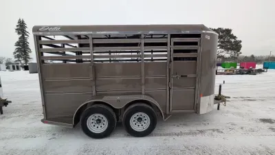 2026 Delta Manufacturing 6 X 14 Stock / Stock Combo Trailer