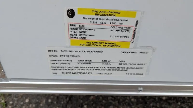 new Cargo (Enclosed) Trailers Rock Solid Cargo  for sale, in Clearwater, MN Thumbnail 11