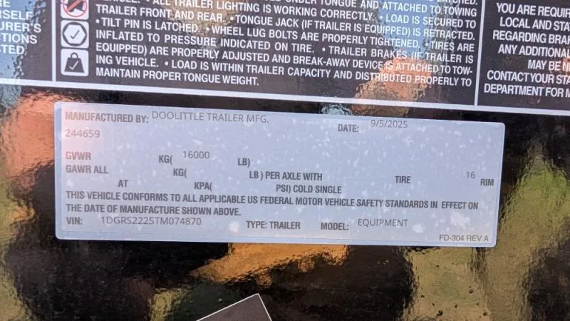 new Equipment / Flatbed Trailers Doolittle Trailer Mfg  for sale, in Clearwater, MN Thumbnail 9