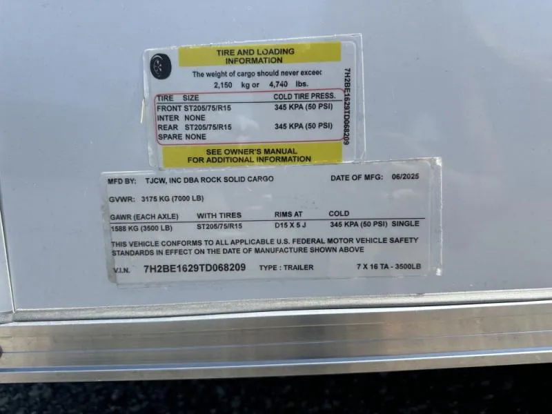 new Cargo (Enclosed) Trailers Rock Solid Cargo  for sale, in Clearwater, MN Thumbnail 12