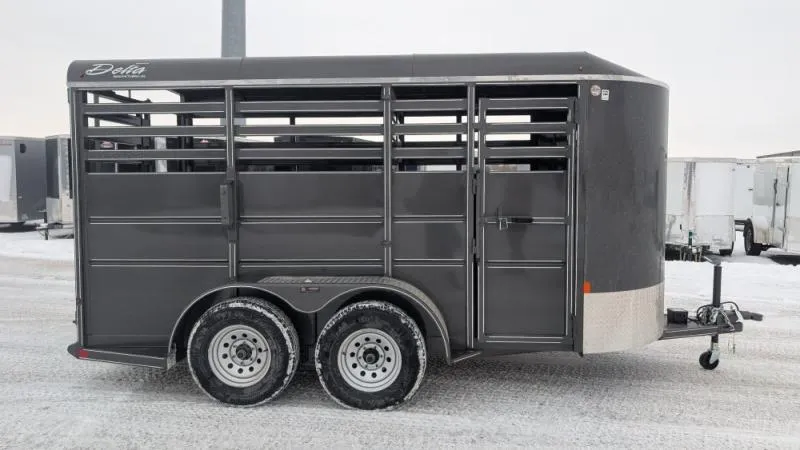 2026 Delta Trailers 6 X 14 Stock / Stock Combo Trailer
