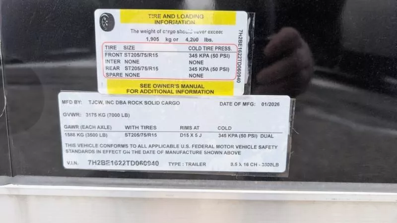 new Cargo (Enclosed) Trailers Rock Solid Cargo  for sale, in Clearwater, MN Thumbnail 11