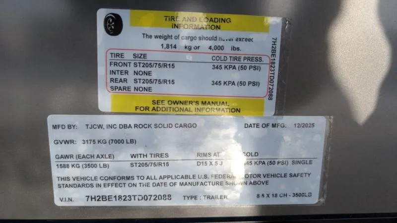 new Cargo (Enclosed) Trailers Rock Solid Cargo  for sale, in Clearwater, MN Thumbnail 11