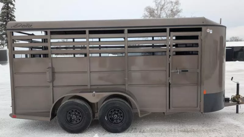 2026 Delta Manufacturing 6 X 16 Stock / Stock Combo Trailer