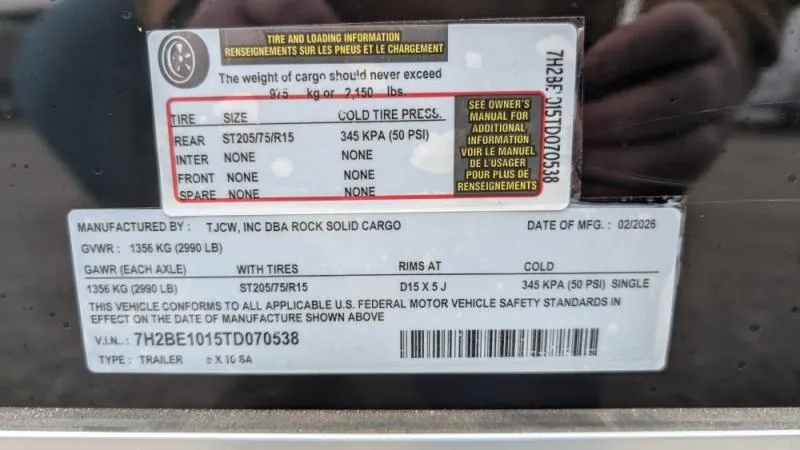 new Cargo (Enclosed) Trailers Rock Solid Cargo  for sale, in Clearwater, MN Thumbnail 11