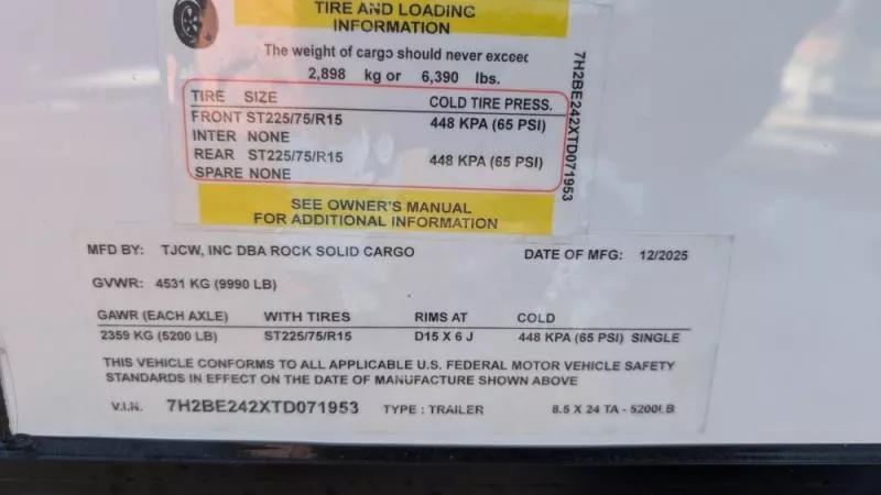 new Cargo (Enclosed) Trailers Rock Solid Cargo  for sale, in Clearwater, MN Thumbnail 13