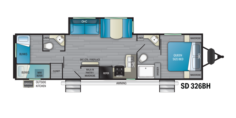 2022 Heartland Sundance 326BH Travel Trailer RV 2022 Heartland Sundance 326BH Travel Trailer RV