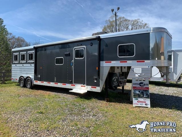 2022 Exiss Endeavor 3 Horse 12'6 Living Quarters w/Slide Out- ROOF INSULATION & POLYLAST FLOORING 2022 Exiss Endeavor 3 Horse 12'6 Living Quarters w/Slide Out- ROOF INSULATION & POLYLAST FLOORING