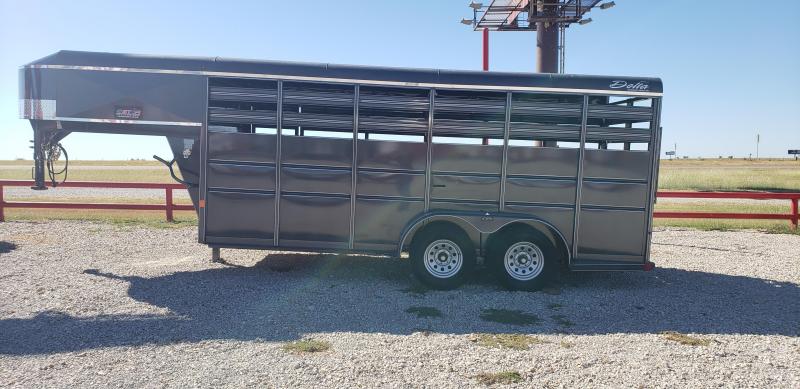 2021 Delta Manufacturing 2021 Delta 500ES 16 Gooseneck Tandem Axle Livestock/Horse Trailer 2021 Delta Manufacturing 2021 Delta 500ES 16 Gooseneck Tandem Axle Livestock/Horse Trailer