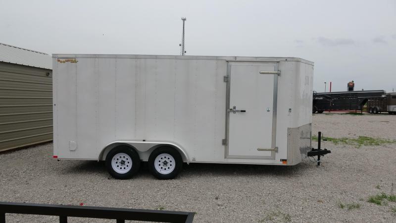 2019 16x7 Doolittle Bullet Series Enclosed Trailer Single 3500lb Axle White 2019 16x7 Doolittle Bullet Series Enclosed Trailer Single 3500lb Axle White