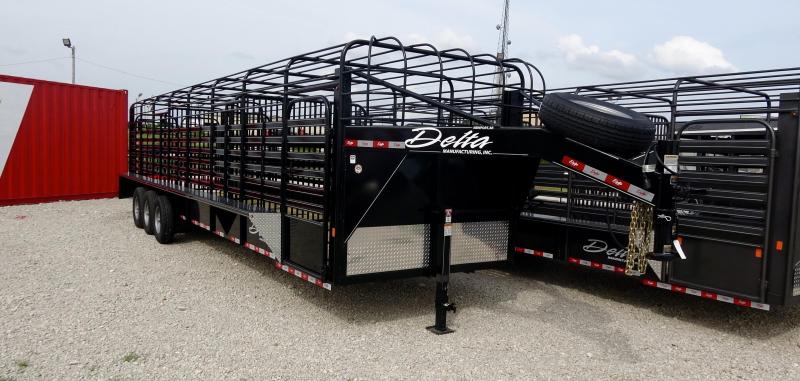 2021 Delta Manufacturing 2021 32 Delta 600 Cattleman Open/Bar Top Goosene Livestock Trailer 2021 Delta Manufacturing 2021 32 Delta 600 Cattleman Open/Bar Top Goosene Livestock Trailer