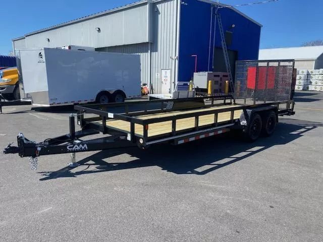 2025 CAM SUPERLINE 7X20 TANDEM AXLE UTILITY/LANDSCAPE TRAILER