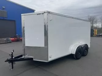 2025 MAXIMUM 7X14 TANDEM AXLE ENCLOSED CARGO TRAILER *5200# AXLES  4-D RINGS  BARN DOORS  RV SIDE DO