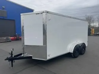 2025 MAXIMUM 7X14 TANDEM AXLE ENCLOSED CARGO TRAILER *5200# AXLES  4-D RINGS  BARN DOORS  RV SIDE DO