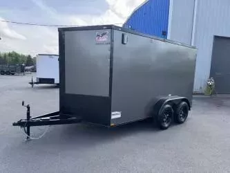 2025 QUALITY CARGO 7X12 TANDEM AXLE ENCLOSED CARGO TRAILER *4 D-RINGS  60" TONGUE  POLYCORE