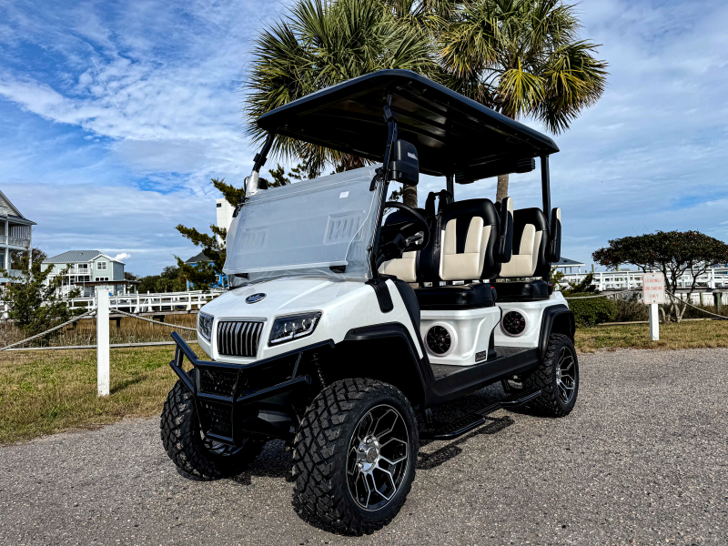 2025 Evolution Maverick 4 Plus Mineral White Golf Cart 2T9LYesknxw2