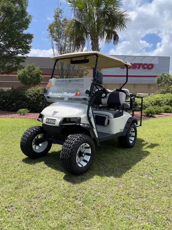 2015 4 Passenger White EZGO TXT Golf Cart Lifted New Batteries