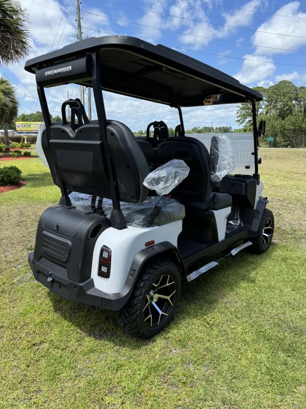2025 White Denago EV Rover XL Lifted Lithium LSV Aluminum Frame Forward 4 Passenger  Golf Cart 5xs3Em1m0mnu