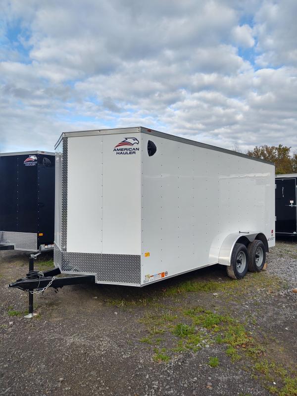 2024 American Hauler 7X16 Cargo Trailer with Rear Ramp Door, 6'6