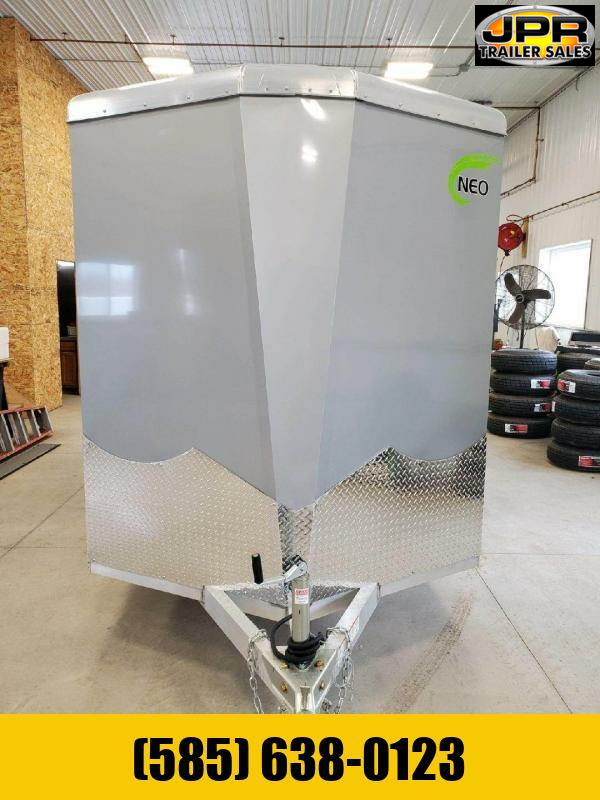 2024 NEO 6X12 Enclosed Cargo Trailer w/ 6" Extra Height Rear Ramp DoorSilver JPR Trailers