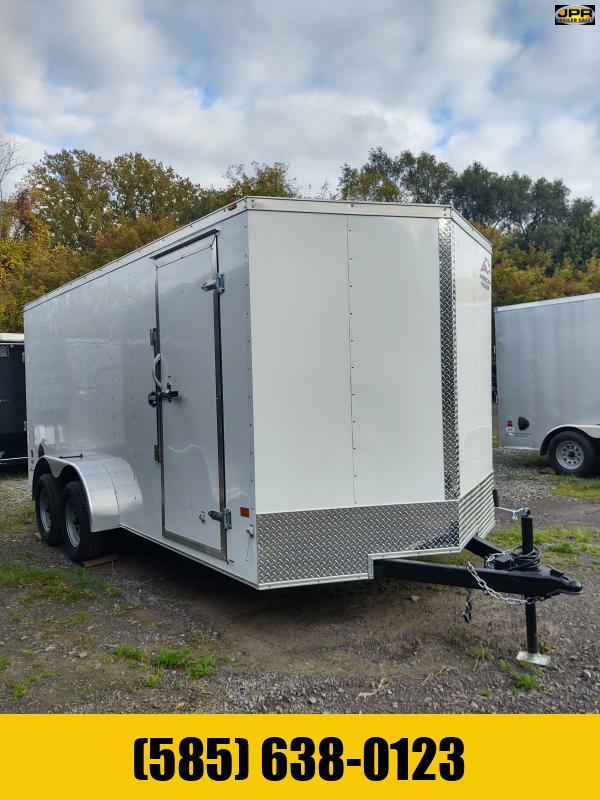 2024 American Hauler 7X16 Cargo Trailer with Rear Ramp Door, 6'6