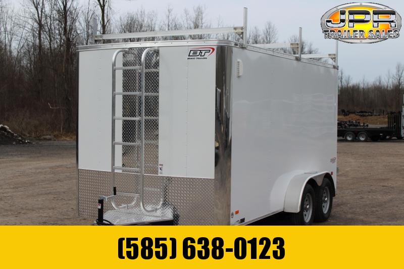 2021 Bravo Trailers 7x14 Scout Cargo Trailer Extra 6" Height with Contractor Package-White 2021 Bravo Trailers 7x14 Scout Cargo Trailer Extra 6" Height with Contractor Package-White