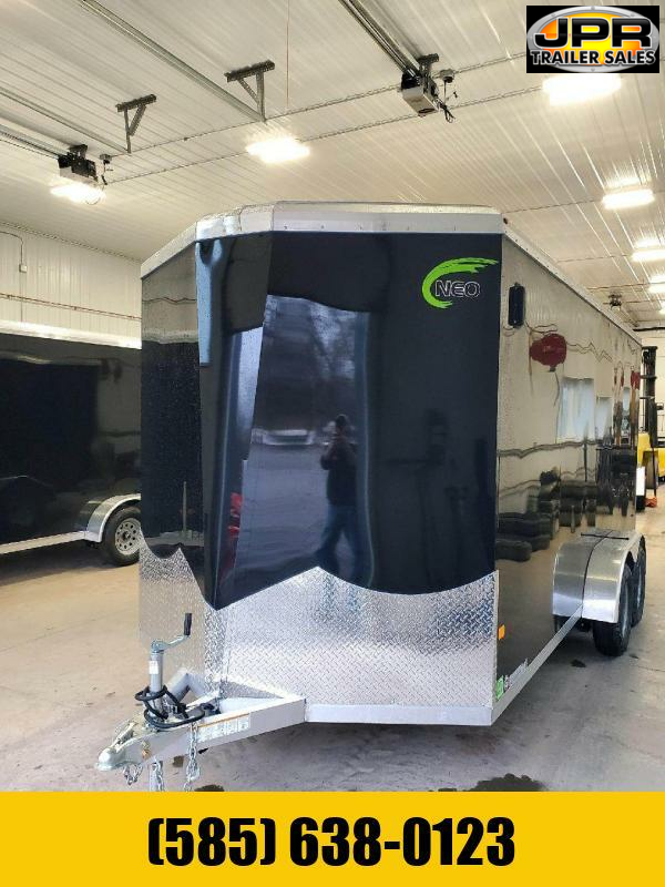 2024 NEO 7X16 Round Top Enclosed Cargo Trailer w/ Rear Ramp Door & 6" Extra Height JPR