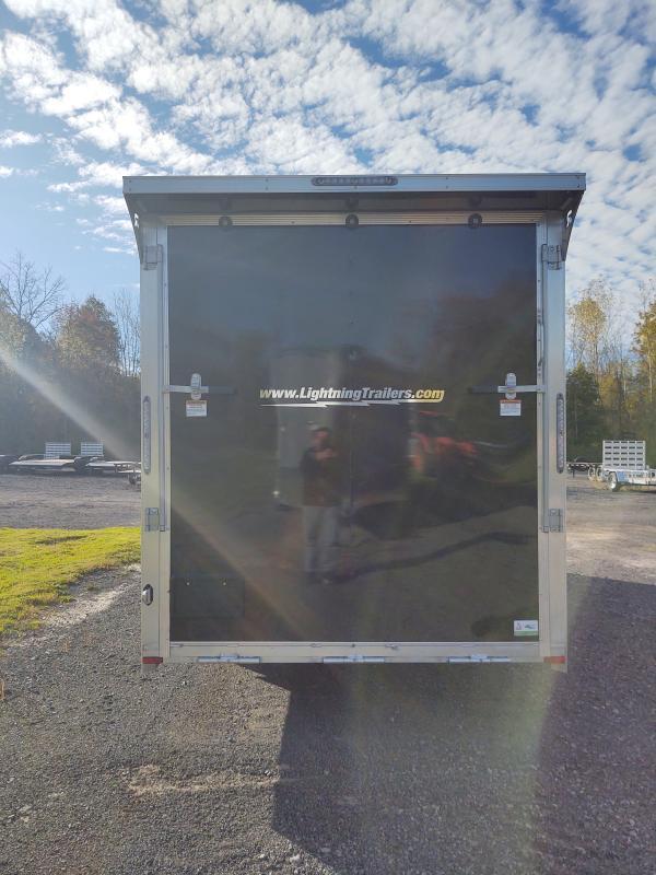 2024 Lightning Aluminum Trailers 7X23 Snowmobile Trailer 3 Place