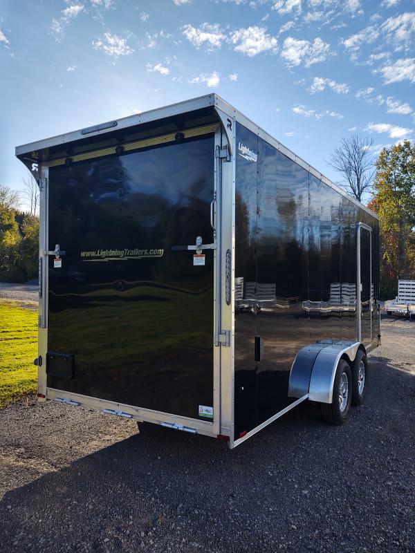 2024 Lightning Aluminum Trailers 7X23 Snowmobile Trailer 3 Place