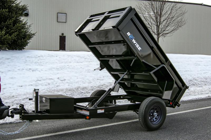 NEW 2023 BWISE 5x8 Dump Trailer **w/ Tarp Kit!** (DT508LP5 / DLPX5