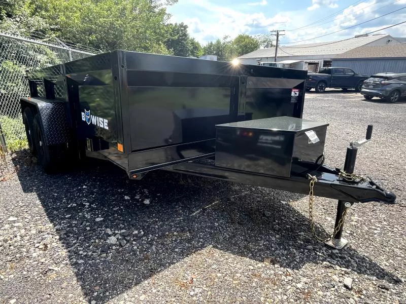 2026 BWISE 7x12 9,990# GVWR Low Profile Dump Trailer Xdramelwndet