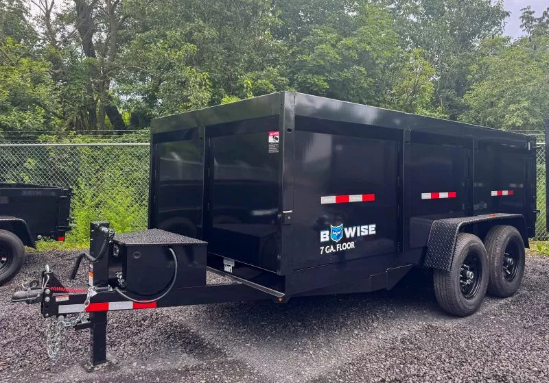 New 2026 BWISE 7X14 Low Pro Dump Trailer rJJtTcz0qged