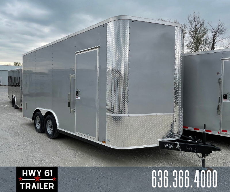 2021 ARISING 8.5x16 TA 35K 7'6" v-nose Silver Enclosed Trailer 2021 ARISING 8.5x16 TA 35K 7'6" v-nose Silver Enclosed Trailer