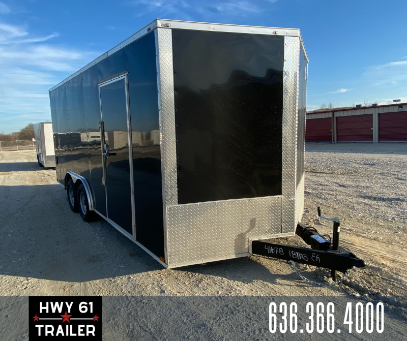 2023 Quality Cargo Enclosed 8.5 x 18 TA 52K 6'9" Black 2023 Quality Cargo Enclosed 8.5 x 18 TA 52K 6'9" Black
