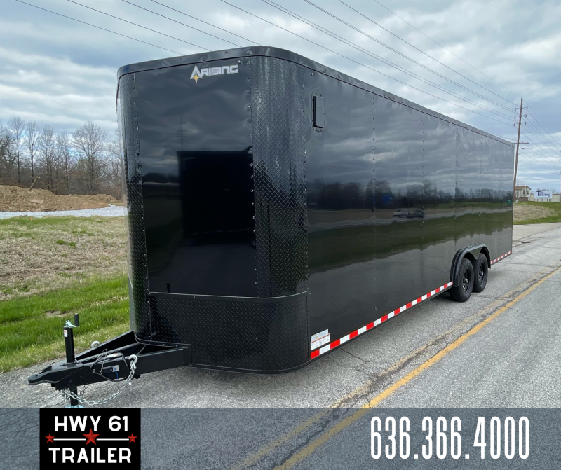 2021 ARISING 8.5X24 52K 7'6" v-nose BLACKOUT Enclosed Trailer 2021 ARISING 8.5X24 52K 7'6" v-nose BLACKOUT Enclosed Trailer
