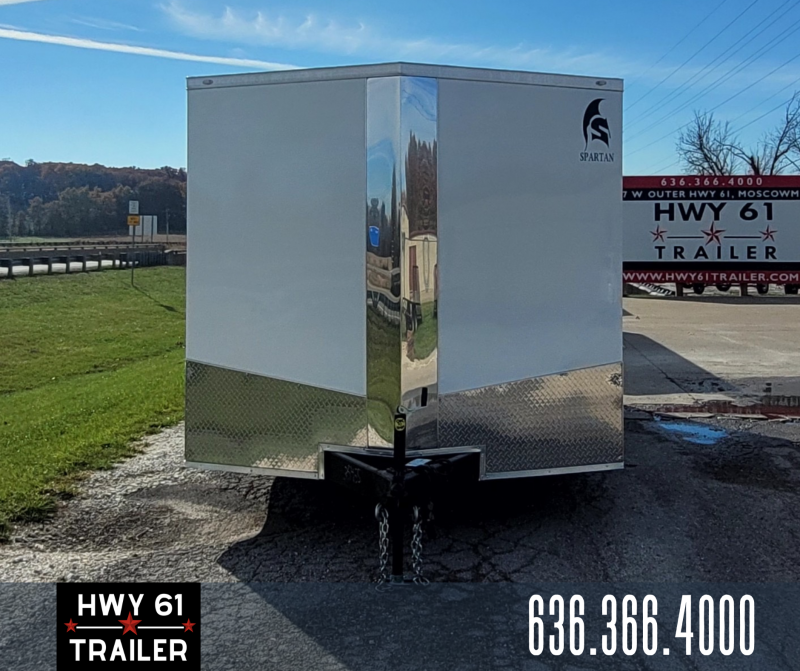 2023 Maximum Cargo 7x14 SA 35K 6'3" White Enclosed Trailer [Smooth Fenders] Hwy 61 Trailer