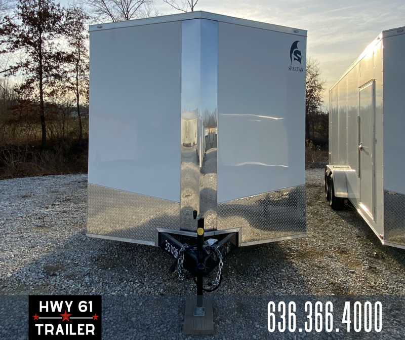 2023 Spartan Enclosed Trailer 8.5 x 20 TA 7'3" White 2023 Spartan Enclosed Trailer 8.5 x 20 TA 7'3" White