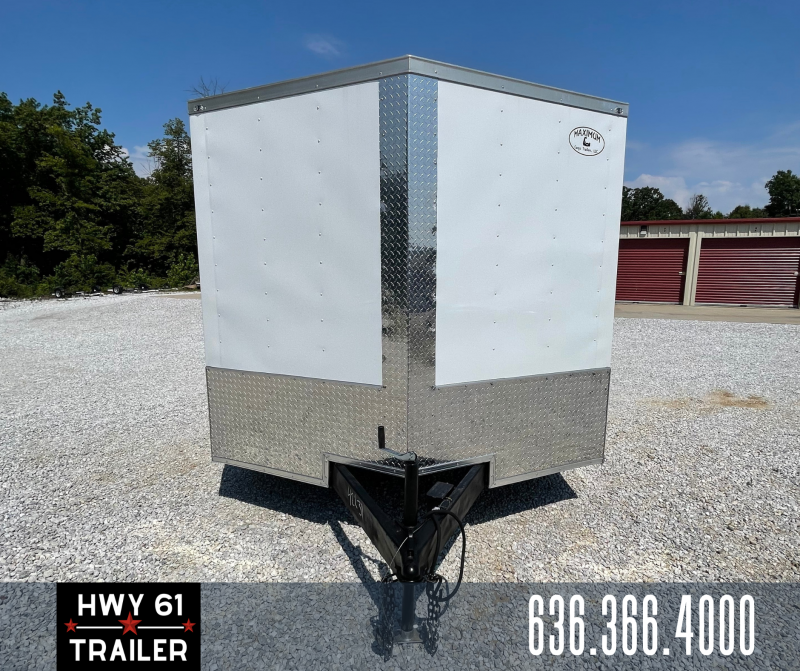 2022 Maximum Cargo 8.5x16 TA 52K 6'6" White Enclosed Trailer 2022 Maximum Cargo 8.5x16 TA 52K 6'6" White Enclosed Trailer