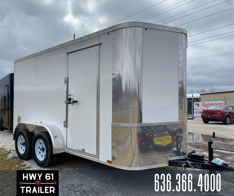 2022 ARISING 6x12 TA 35K 6'3" v-nose White Enclosed Trailer 2022 ARISING 6x12 TA 35K 6'3" v-nose White Enclosed Trailer