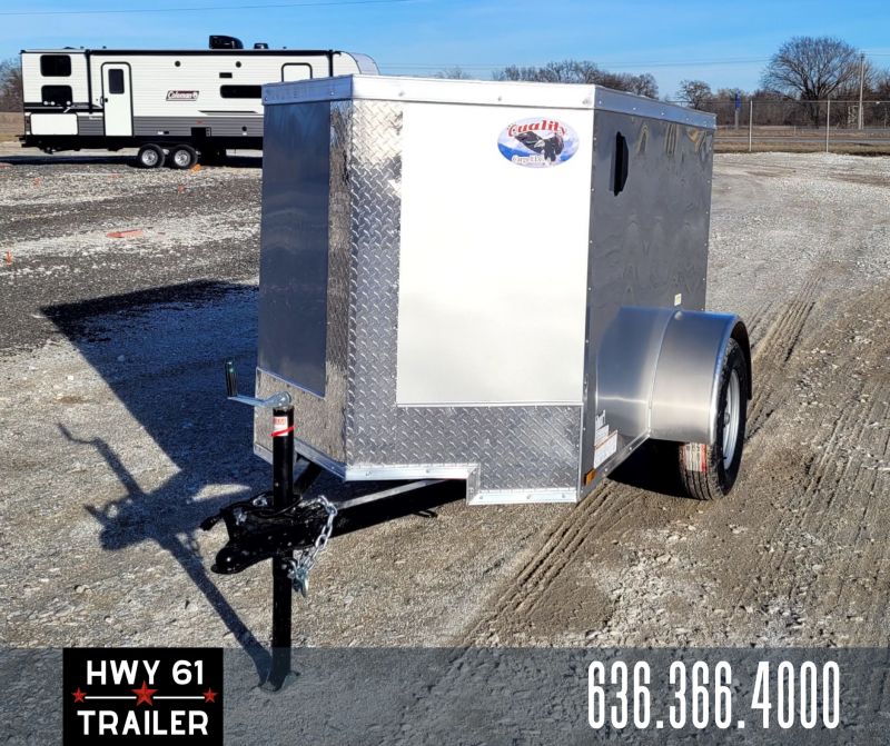 2023 Quality Cargo Trailers 4x6 SA 4' Silver Enclosed Trailer 2023 Quality Cargo Trailers 4x6 SA 4' Silver Enclosed Trailer