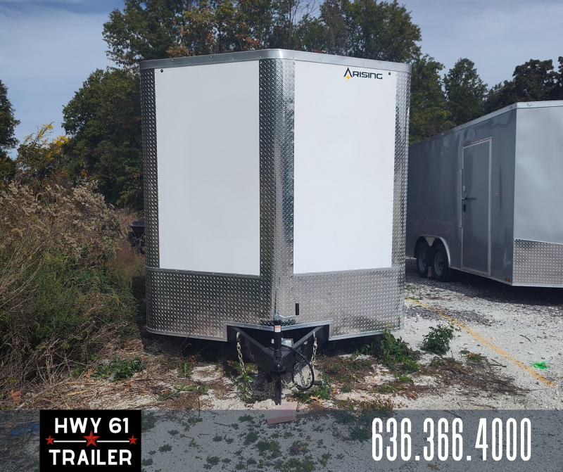 2025 ARISING Enclosed Trailer 8.5X20 TA, 7'6" Interior Height,  White, 7K Axles