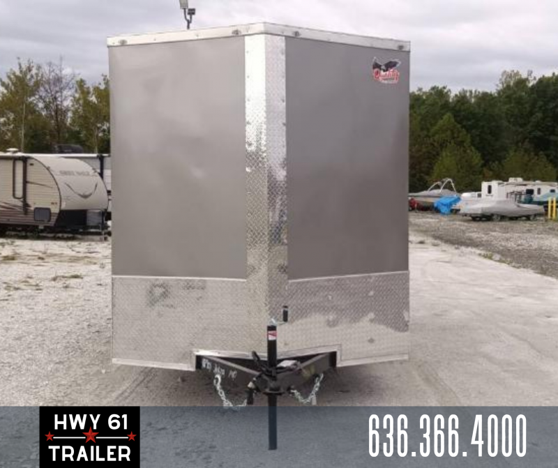 2024 Quality Cargo Enclosed Trailer 7 x 16 TA 7' Pewter ncnnxw53z0fc