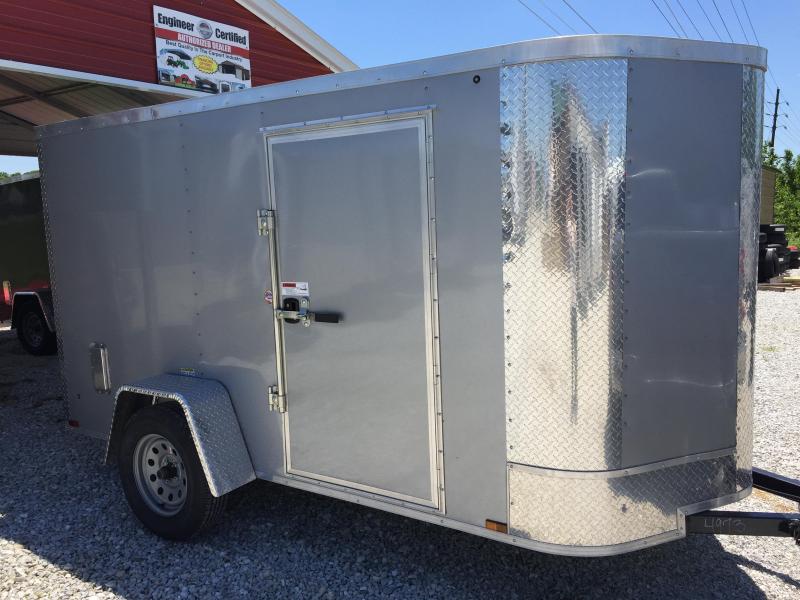 2021 Arising 6x10 SA 35K 6'3" v-nose Silver enclosed 2021 Arising 6x10 SA 35K 6'3" v-nose Silver enclosed