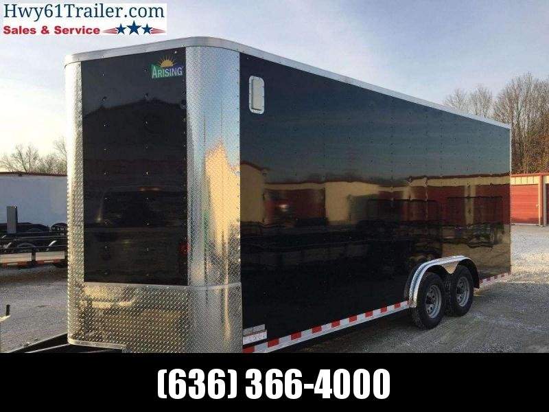 2020 ARISING 7X18 TA V-nose 3500 AXLES SIDE VENTS 6'3" BLACK WHOLESALE PRICING! 2020 ARISING 7X18 TA V-nose 3500 AXLES SIDE VENTS 6'3" BLACK WHOLESALE PRICING!