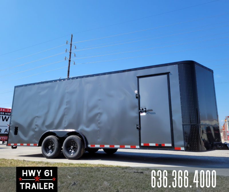 2022 Arising 8.5x20 TA 52K 6'6" Charcoal Blackout Enclosed Trailer 2022 Arising 8.5x20 TA 52K 6'6" Charcoal Blackout Enclosed Trailer