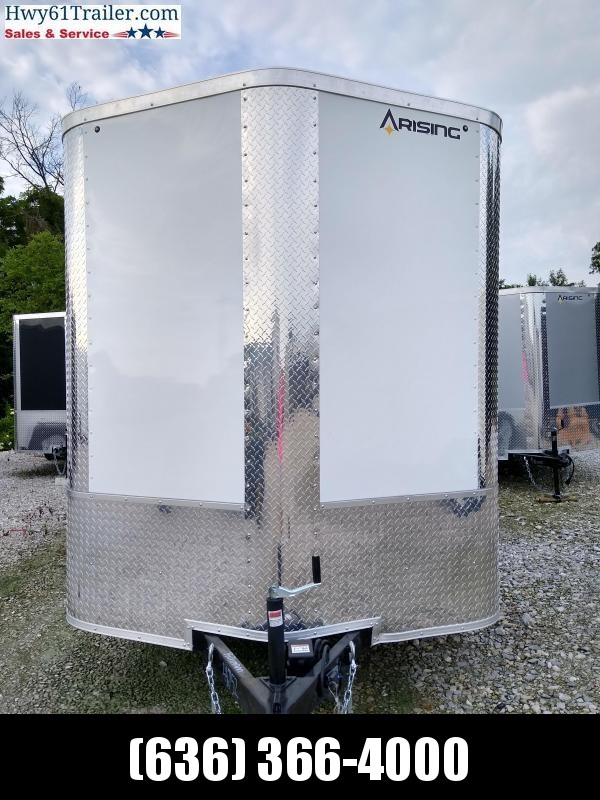 2020 ARISING 5X8 SA V-nose rear ramp 5'6" WHITE WHOLESALE PRICE!!! 2020 ARISING 5X8 SA V-nose rear ramp 5'6" WHITE WHOLESALE PRICE!!!