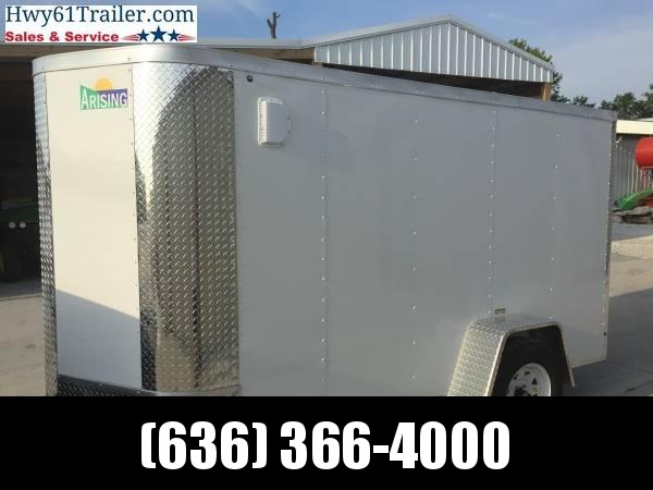 2021 ARISING 5X8 SA V-nose rear ramp 5'6" WHITE WHOLESALE PRICE!!! 2021 ARISING 5X8 SA V-nose rear ramp 5'6" WHITE WHOLESALE PRICE!!!